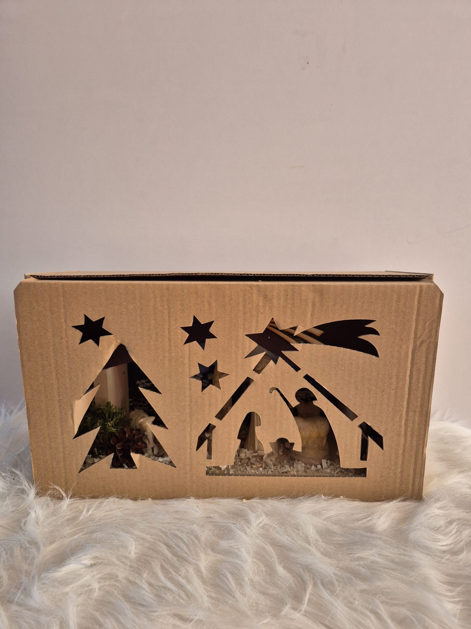 Szopka Bożonarodzeniowa podświetlana